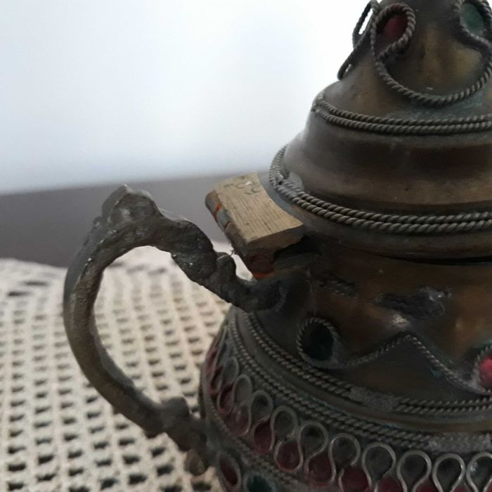 imbryk czajnik mosiężny do kawy herbaty orientalny (zestaw 2 sztuk)