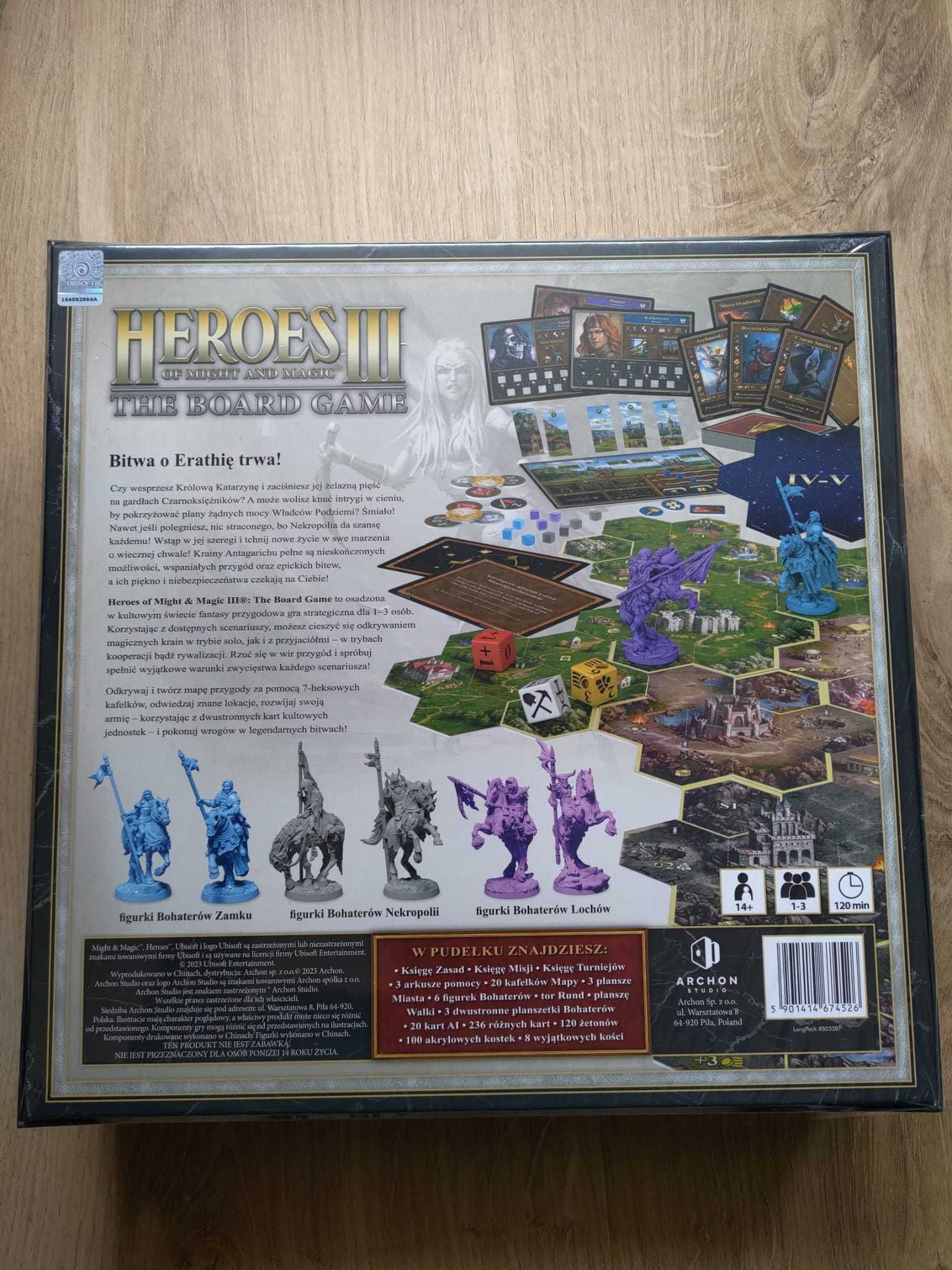 Heroes of Might & Magic III The Board Game Heroes 3 Gra Planszowa