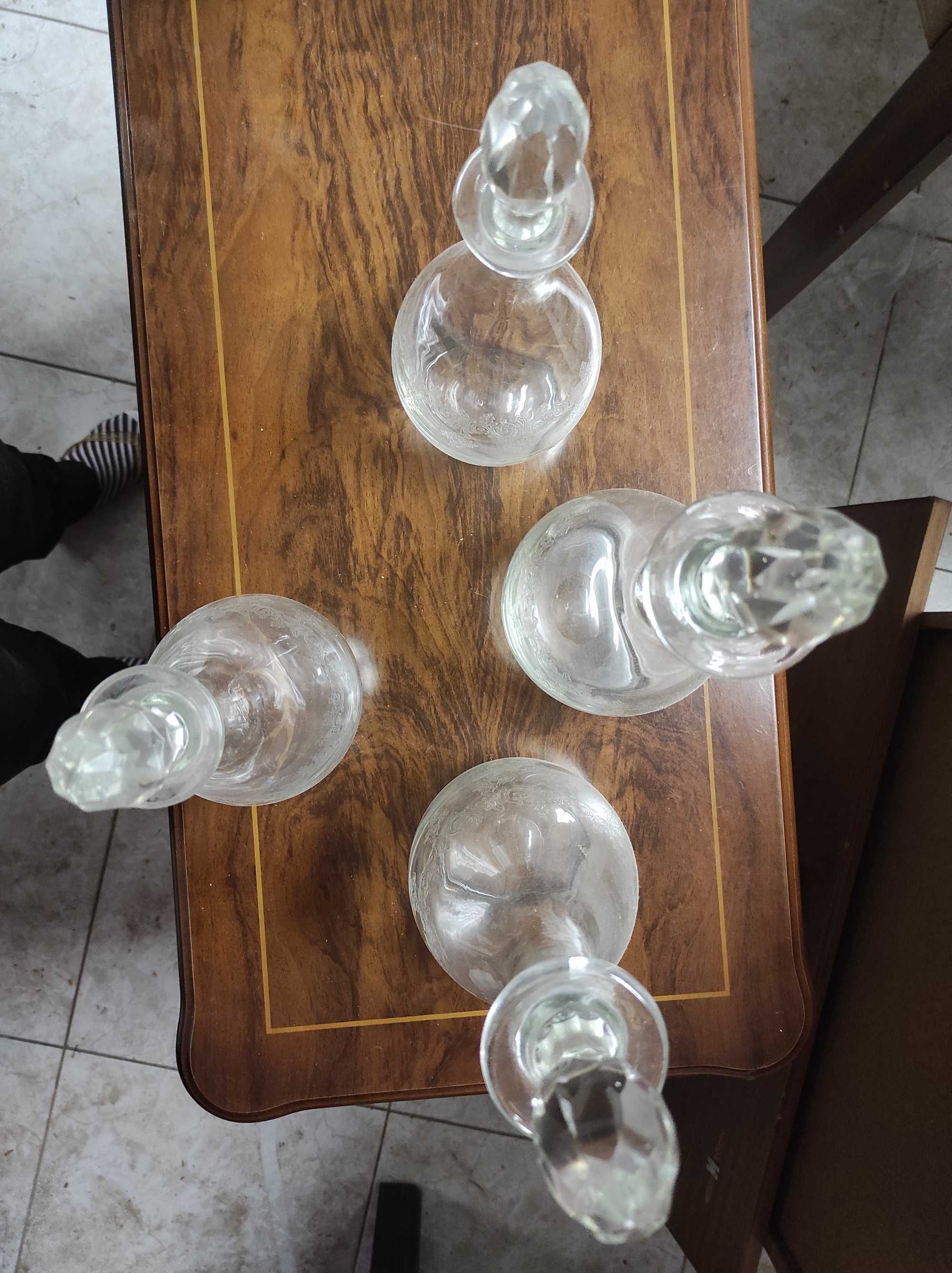 4 garrafas de Cristal d'Arques