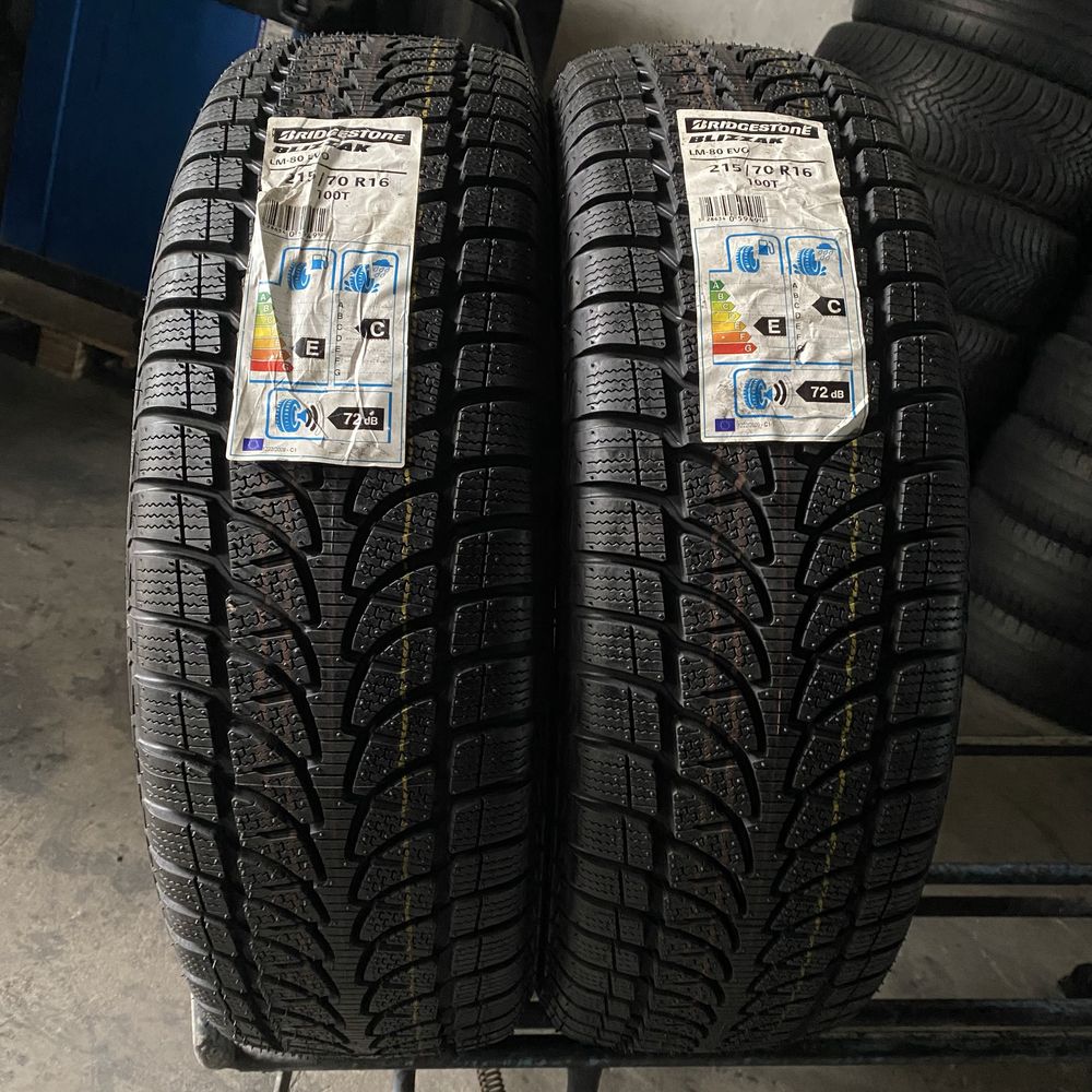 Шини нові 215/70/16 - 2шт Bridgestone Blizzak LM-80 evo зима