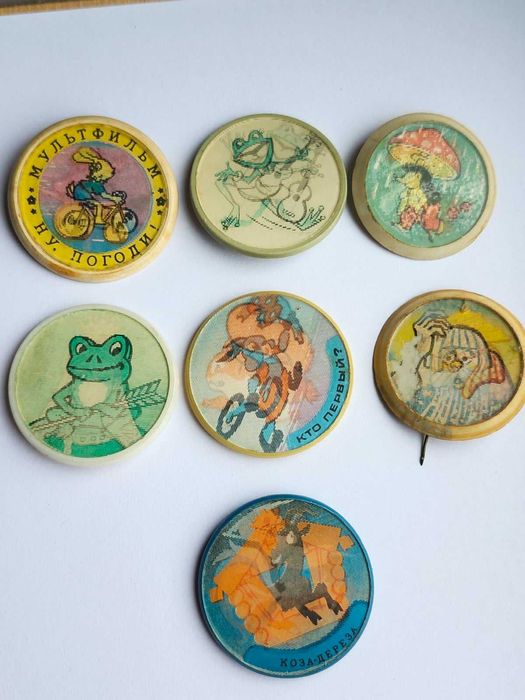 3Д мультяшки звірушки Набір значків період совети ціна за всі