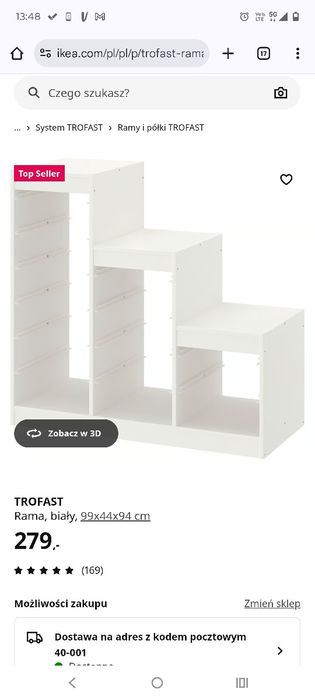 Regał schodkowy, regał ikea , rama, regał trofast