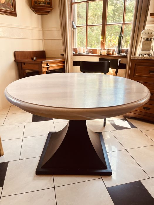 Okrągły stół drewniany designerski 120 cm