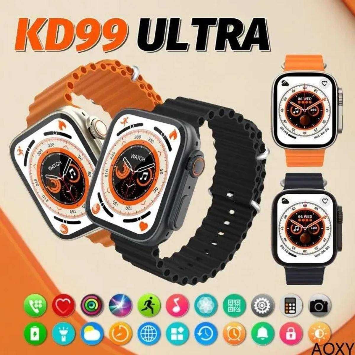 KD99 Розумний смарт-годинник Smart Watch 8 Ultra 49 mm Чорні