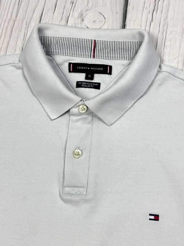 Tommy Hilfiger Koszulka Polo Męska Regular Fit Haftowane Logo r. XL
