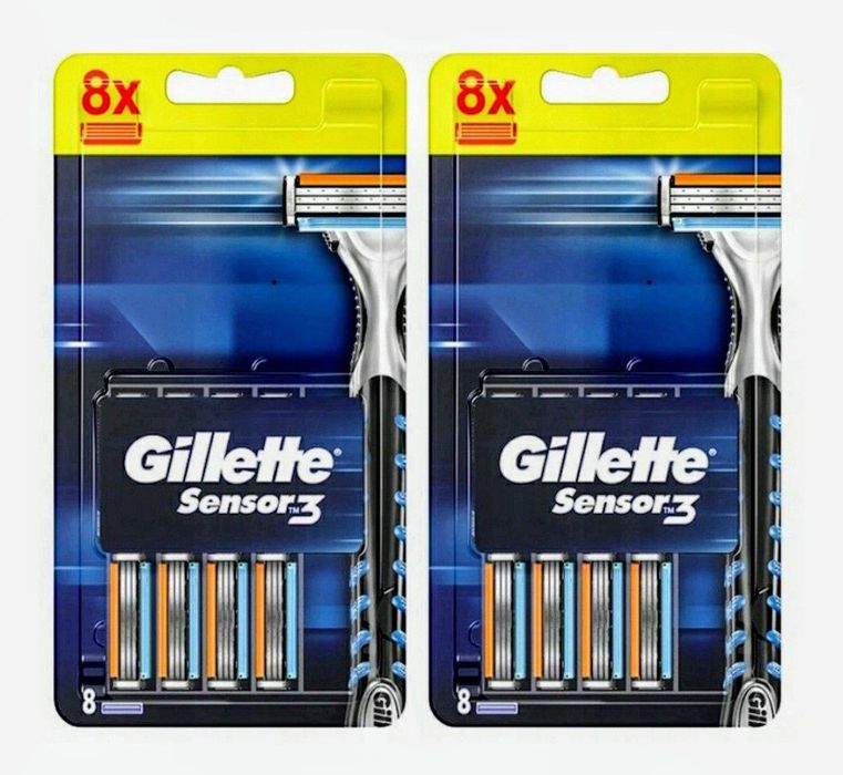 Gillette Blue 3 sensor wkłady ostrza 8 szt. 2 opakowania