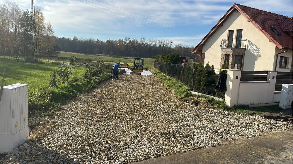 Roboty ziemne, wodociągi, utwardzenia, drogi, asfaltowanie dziur