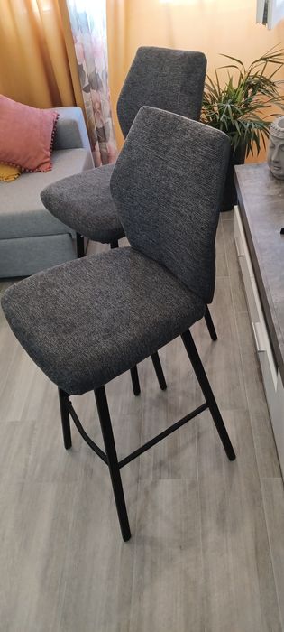 Pack cadeiras altas Paul cinzentas