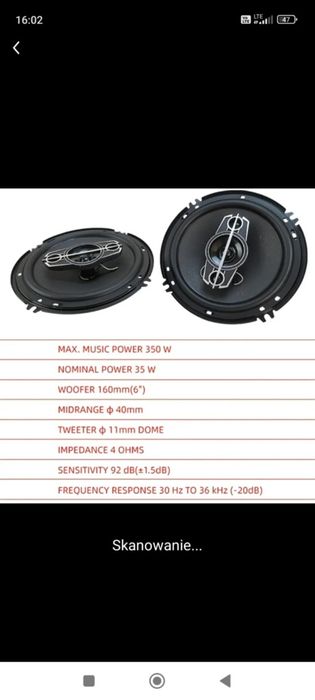 Głośnik Samochodowy 350W