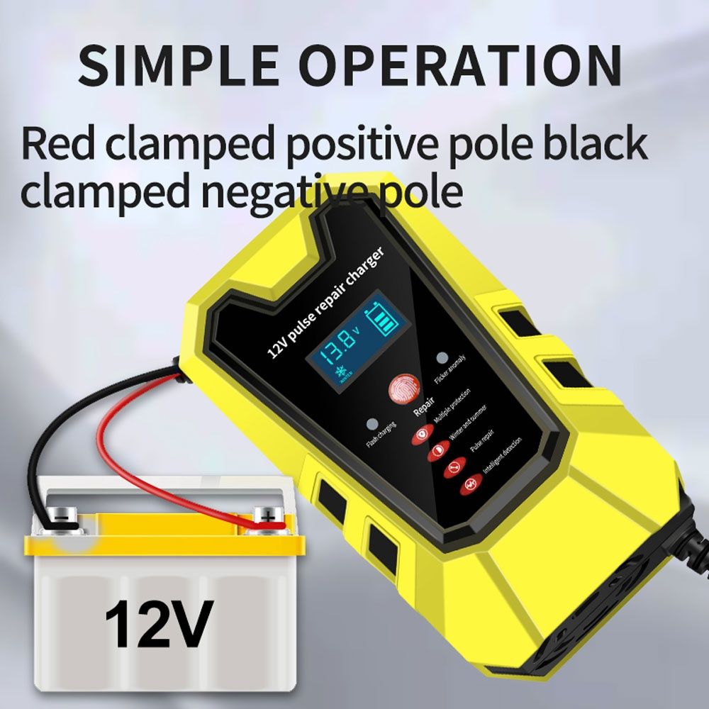 Carregador e reparador de bateria inteligente 12v 6A carro moto NOVO