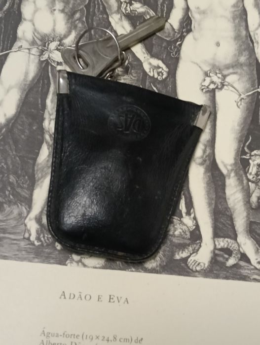Porta chaves vintage em couro