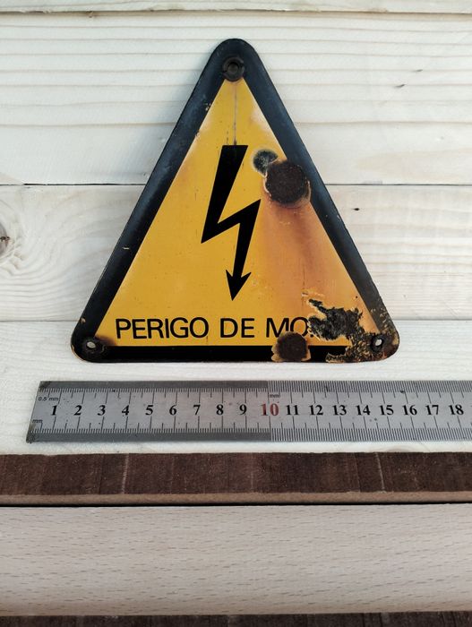 Placa esmalte Perigo de morte