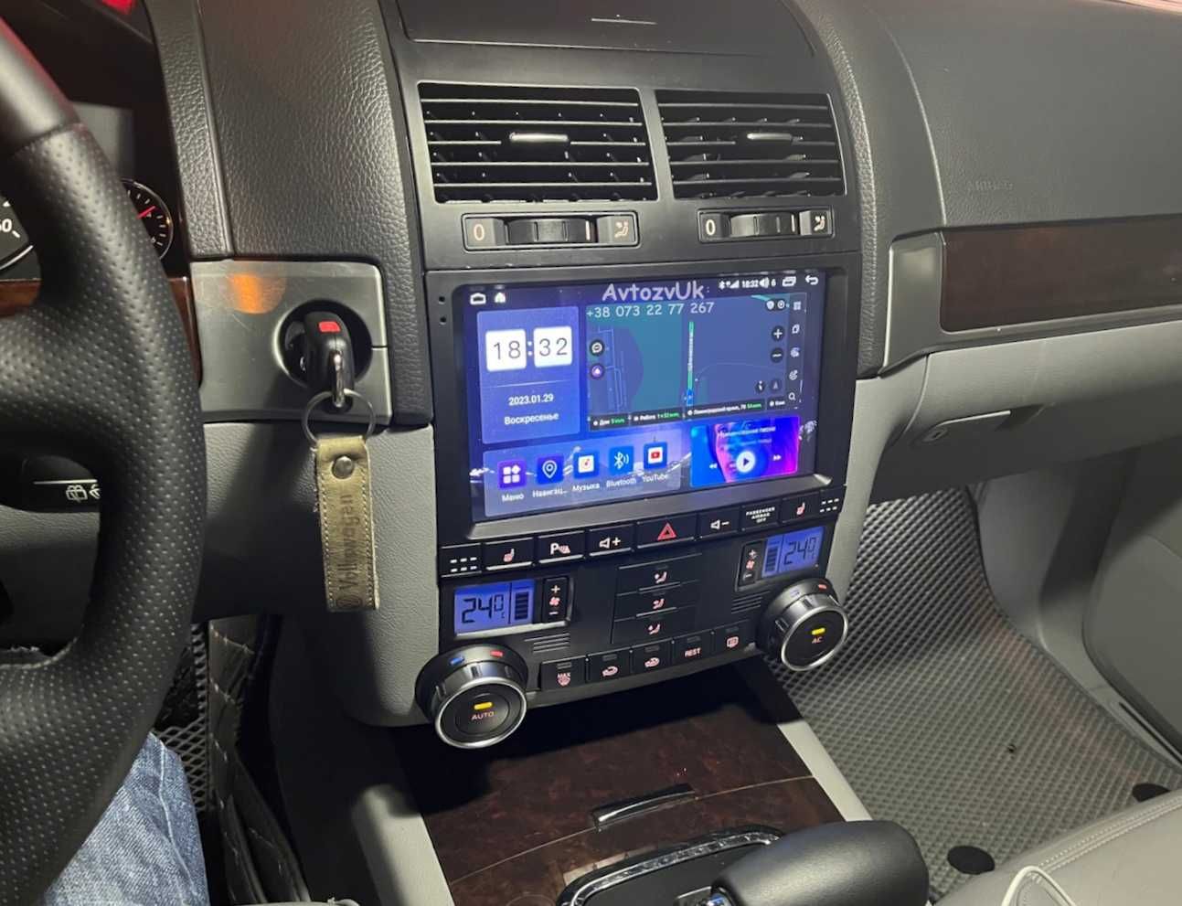Магнитола TOUAREG Volkswagen VW GPS TV Тоурег 2 дин CarPlay Android 13