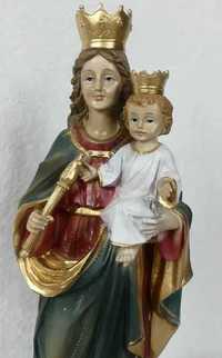 Figura Maryja Królowa z Dzieciątkiem JEZUS Matka Boża 32cm