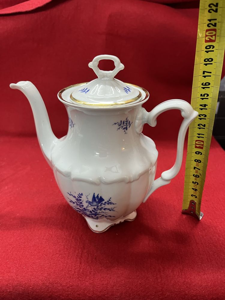 Porcelana Wałbrzych imbryk mlecznik zestaw