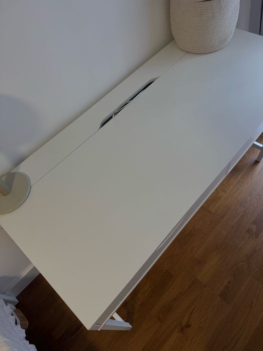 Biurko białe Alex, ikea, 132*58