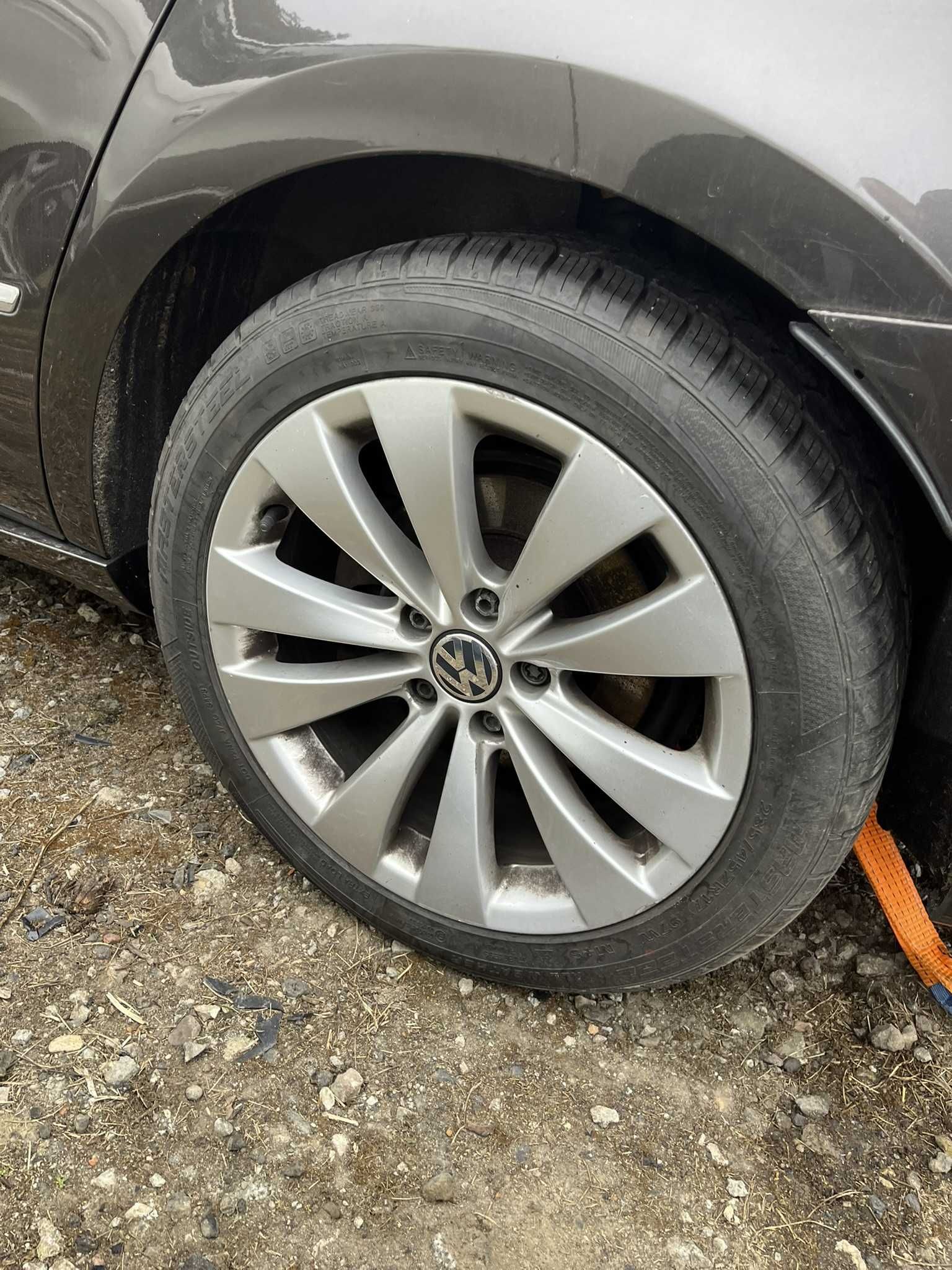 koła felgi aluminiowe z oponami vw passat b6 b7 cc 235/45r17 23r