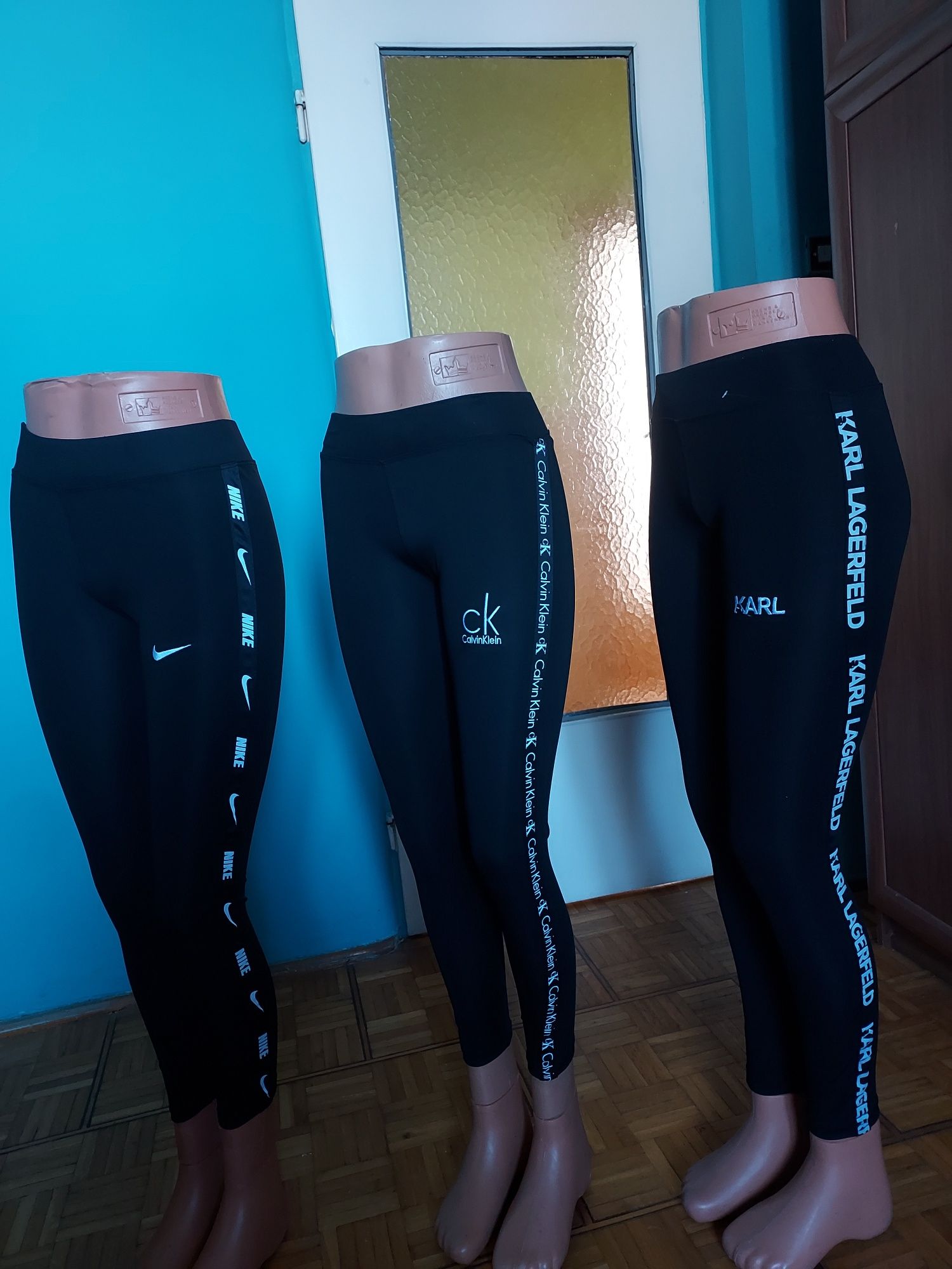 Leginsy premium wyszywane logo pełna metkowania. Rozmiar. M.L.XL.XXL.