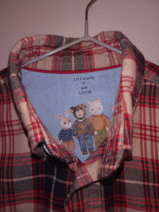 Koszula w kratę Tatuum Miś Uszatek 122-128