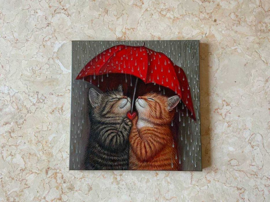 Картина парасолька для двох