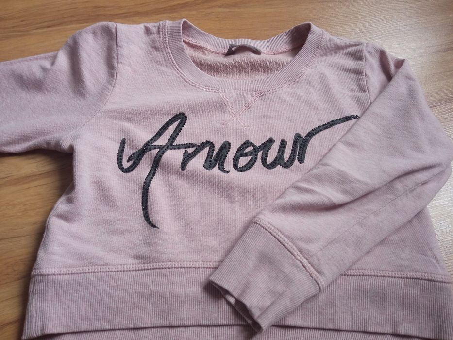 Krótka bluza  brudny róż