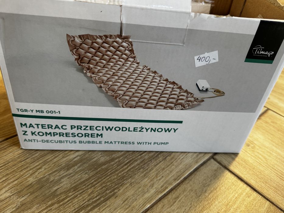 Materac przeciwodleżynowy z kompresorem Timago Nowy