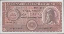 St TOME PRINCIPE 20 escudos 1958