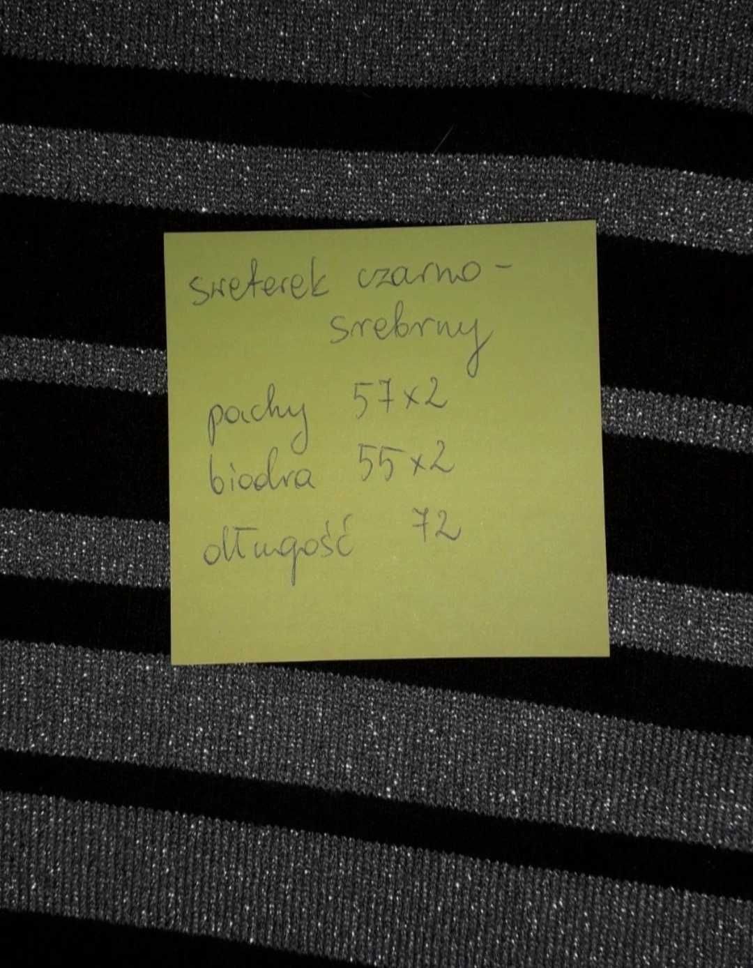 Sweter z dekoltem V I błyszcząca nitką