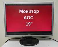 Монитор 19" AOC 919Vwa+ широкоформатный DVI и VGA, встроенные колонкам