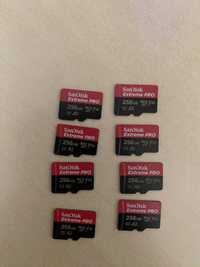 Карта памяти 256 ГБ GB 3 A2 MicroSD SanDisk Extreme PRO