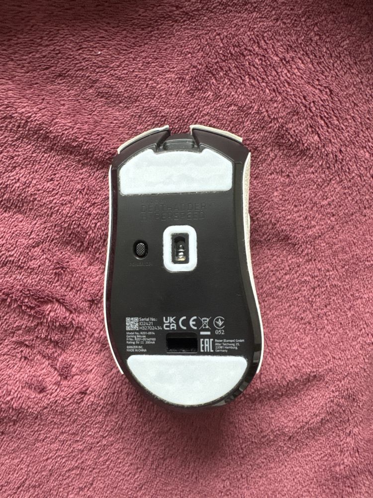 Razer deathadder v3 hyperspeed + grip i slizgacze
