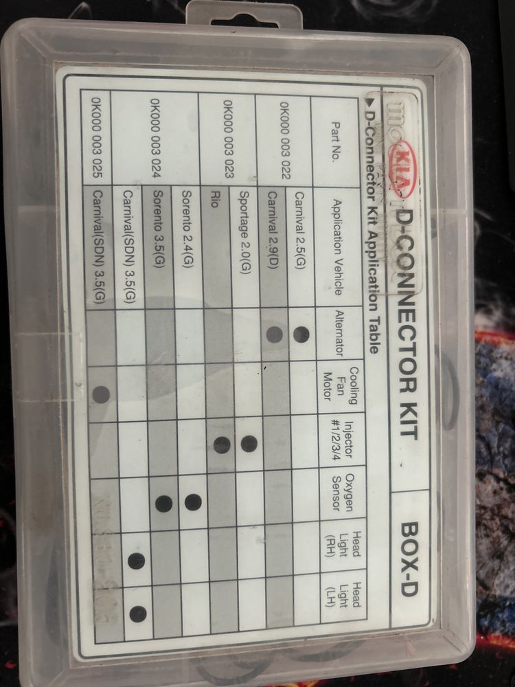 D-connector kit box-d