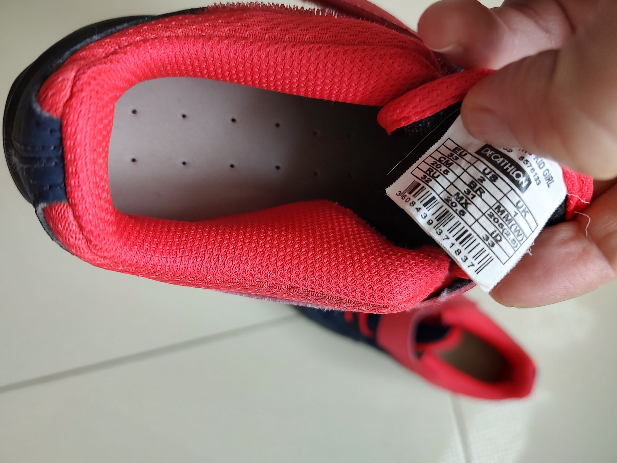 Buty dziewczęce Decathlon quechua mh100 trekingowe 33