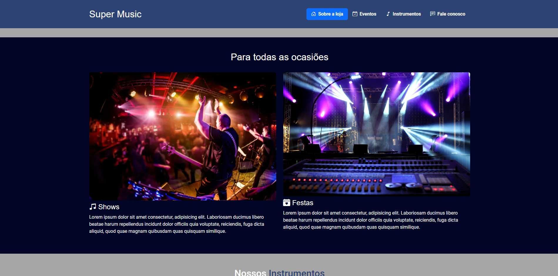Landing Page para seu negocio ou perfil
