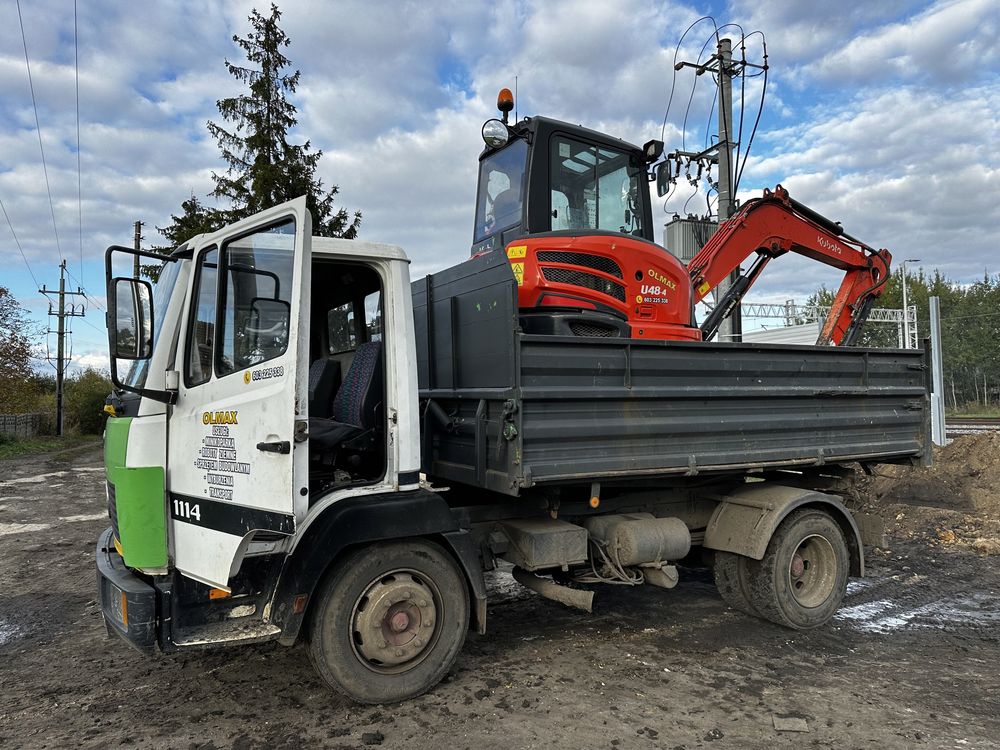 Usługa minikoparką koparką 5 ton wykopy wyburzenie roboty ziemne