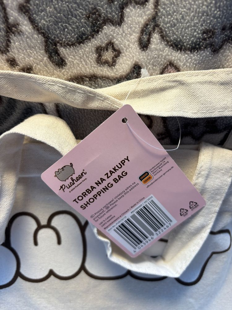 Nowa torba kotek pusheen ciastko