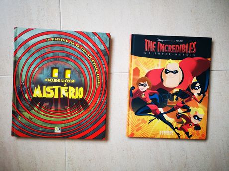 Livros: The Incredibles + O grande livro do Mistério