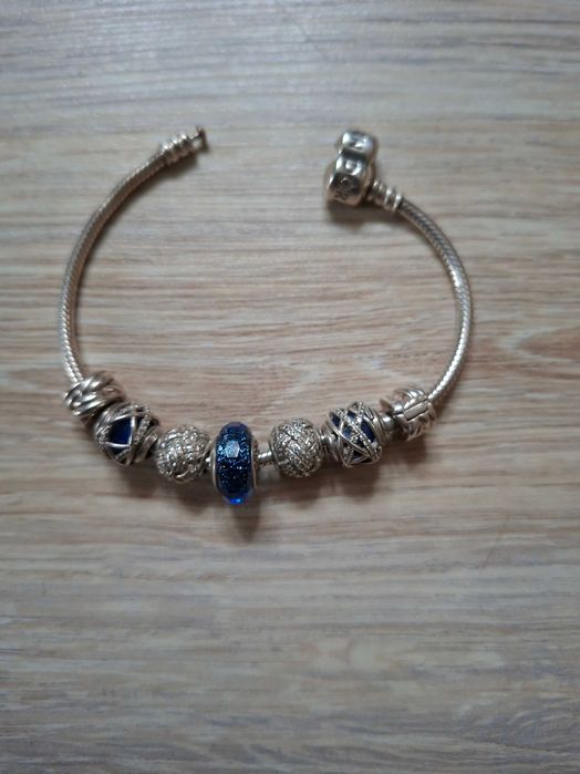 Bransoletka srebrna Pandora + bransoletka Apart perły gratis