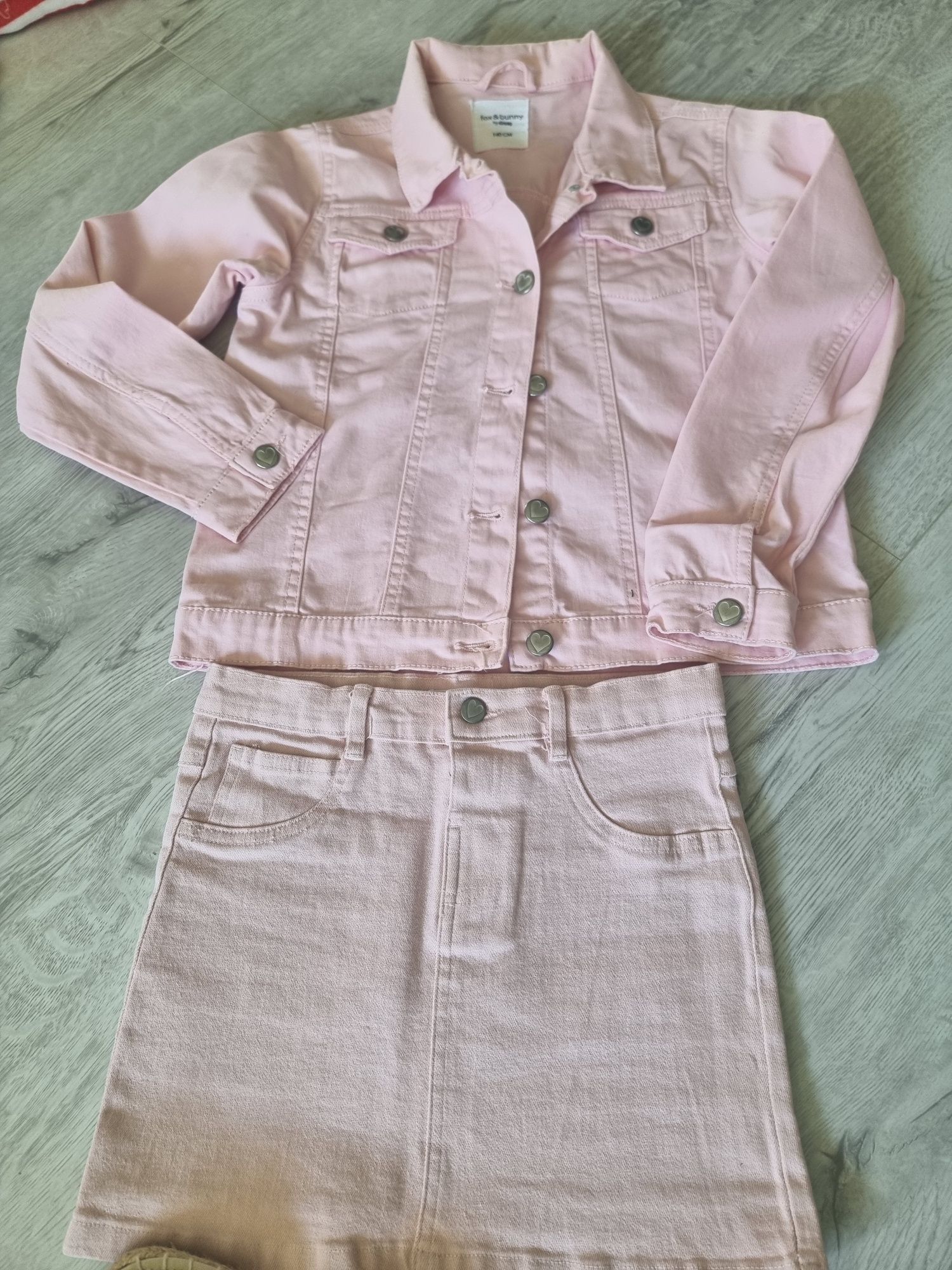 Komplet spódnica I kurta jeansowa Sinsay r. 140