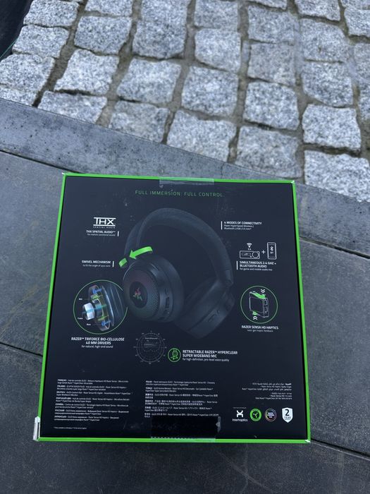 Słuchawki bezprzewodowe gamingowe Razer Kraken V4 Pro Nowe