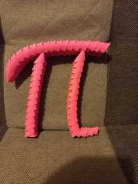 Duża Liczba Pi dekoracja origami 14 marca Dzień Liczby Pi