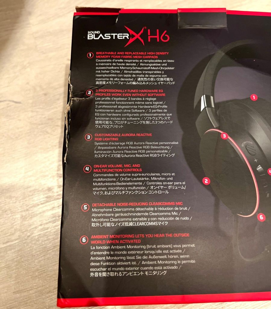 Słuchawki Creative Sound Blaster X H6