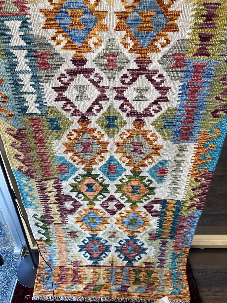 Passadeira Kilim Oriental 299x85cm - Nova