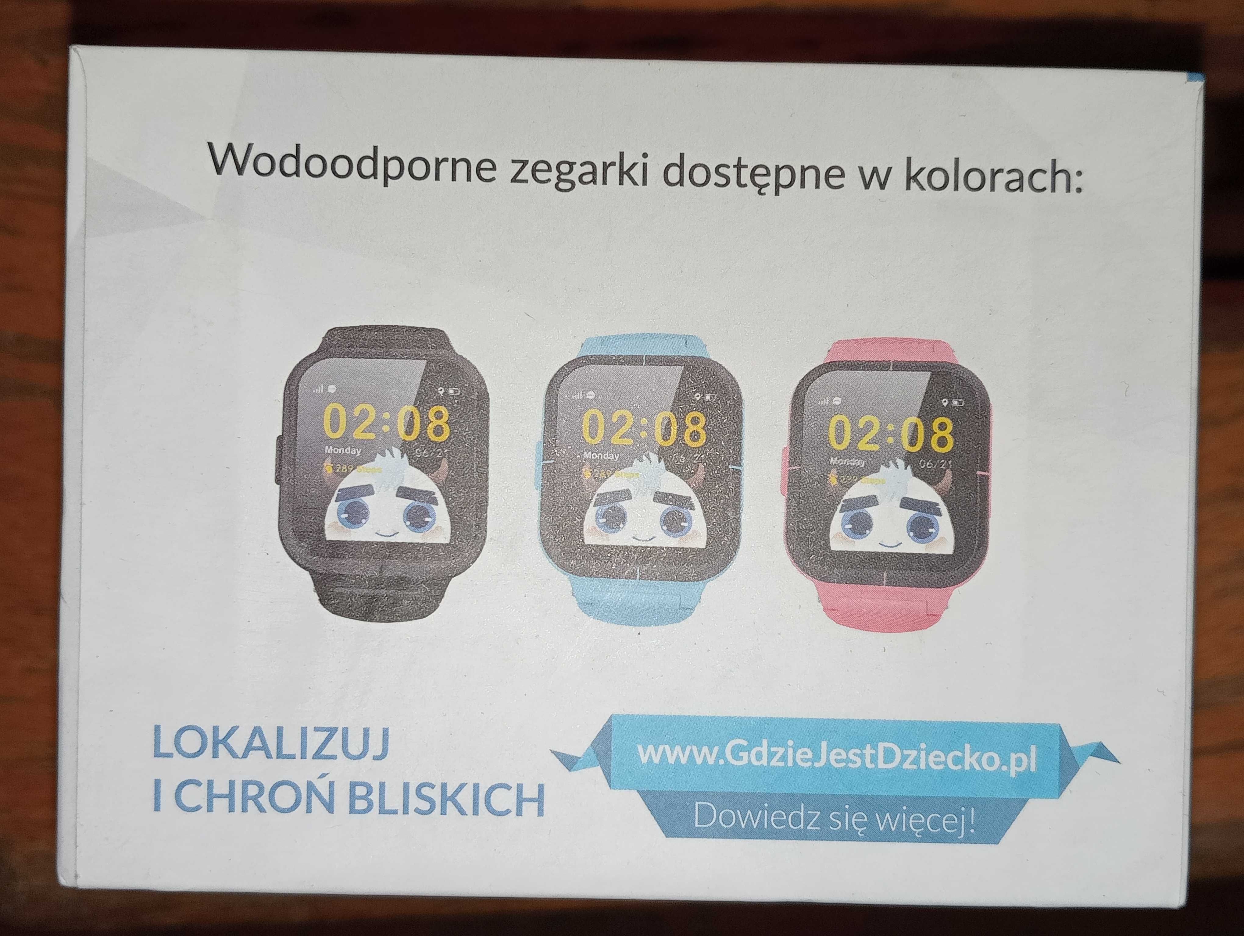 Czarny Wodoodporny Zegarek Smartwach GPS GJD.11 dla Dzieci