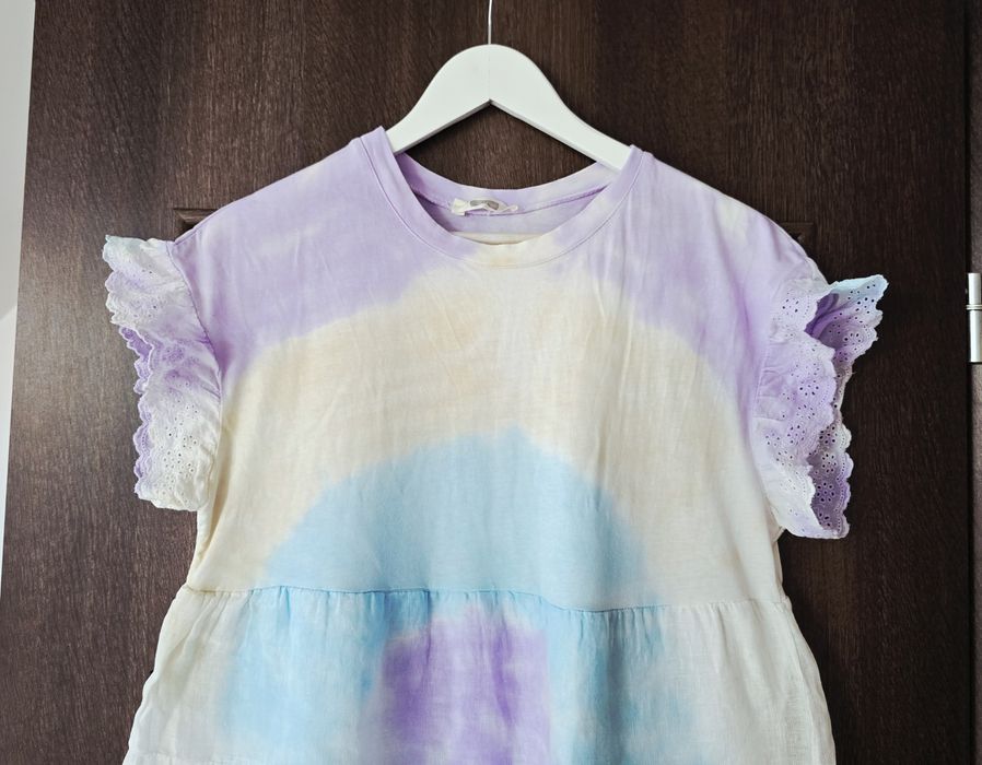 Saint Tropez piękna kolorowa sukienka bawełna L