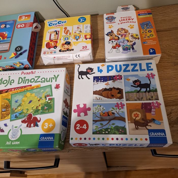 Gry,puzzle,układanki 2-4 lat