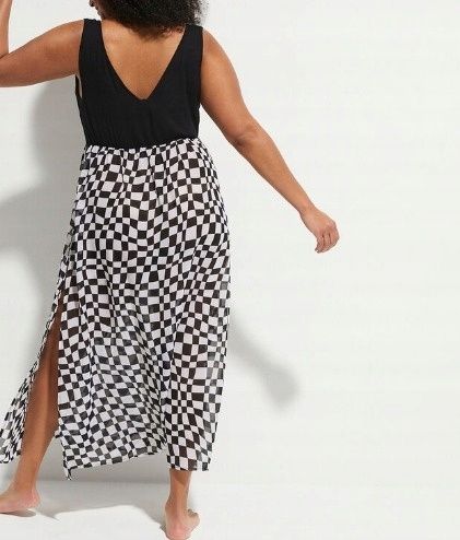 B.P.C sukienka plażowa szachownica r.36/38