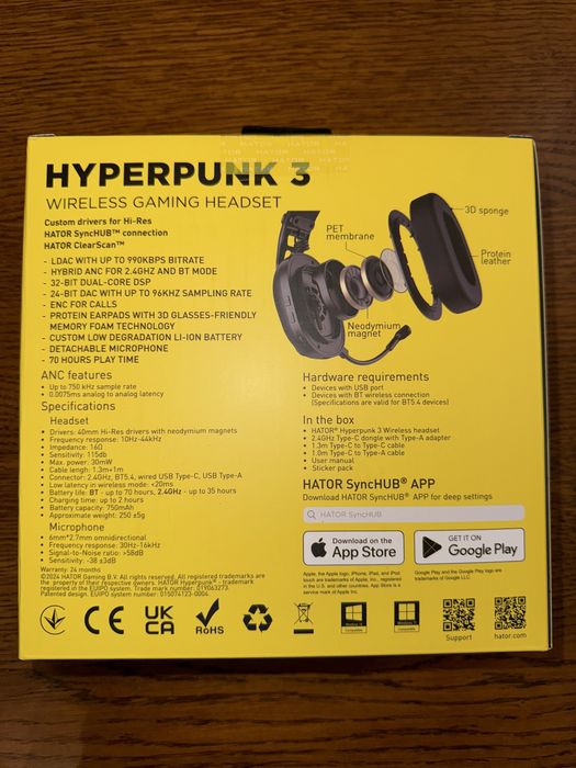 Навушники HATOR HYPERPUNK 3 (ESH 15)