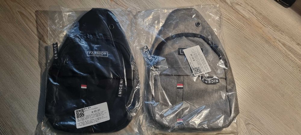 Сумки-слинги, среднего размера 2 штуки (новые)