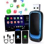 Bezprzewodowy adapter 2w1 Android Auto CarPlay BT WiFi USB-A USB-C RGB